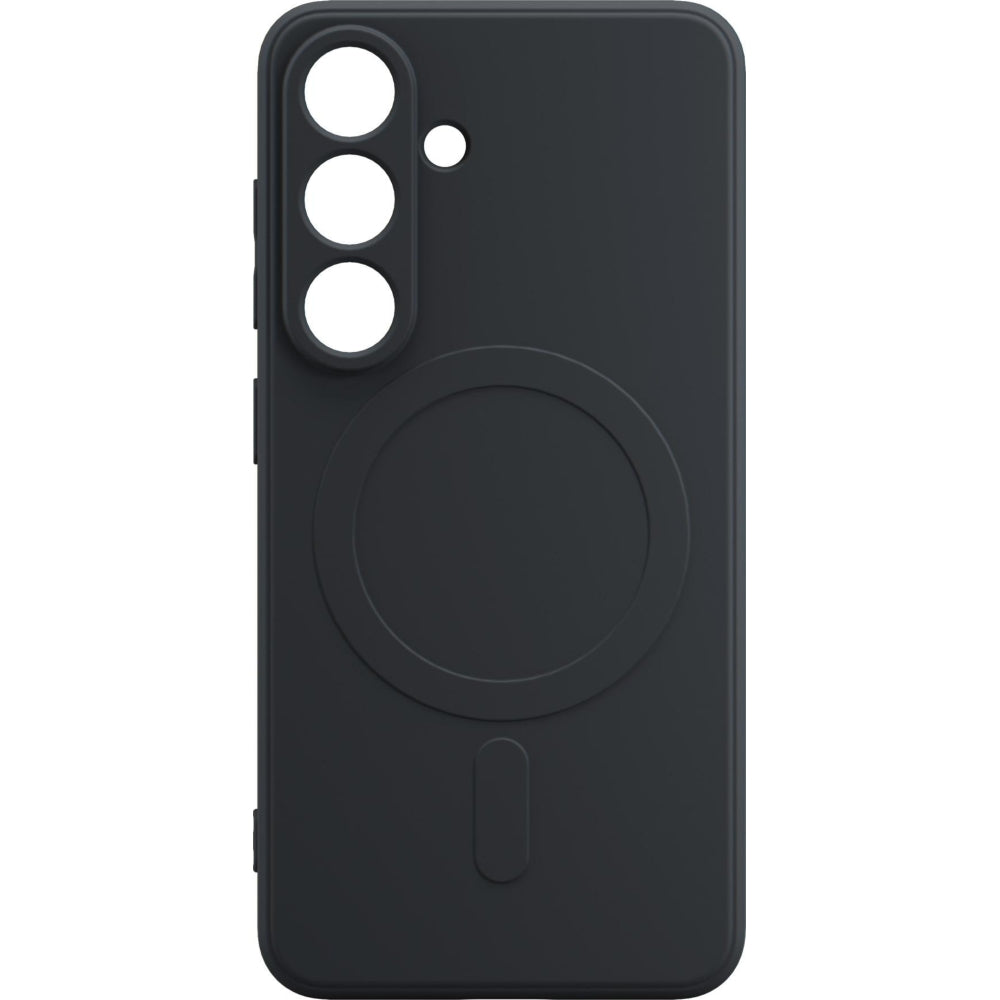 Handyhülle für Galaxy S25, 3mk Hardy Haptica MagCase mit MagSafe, Schwarz