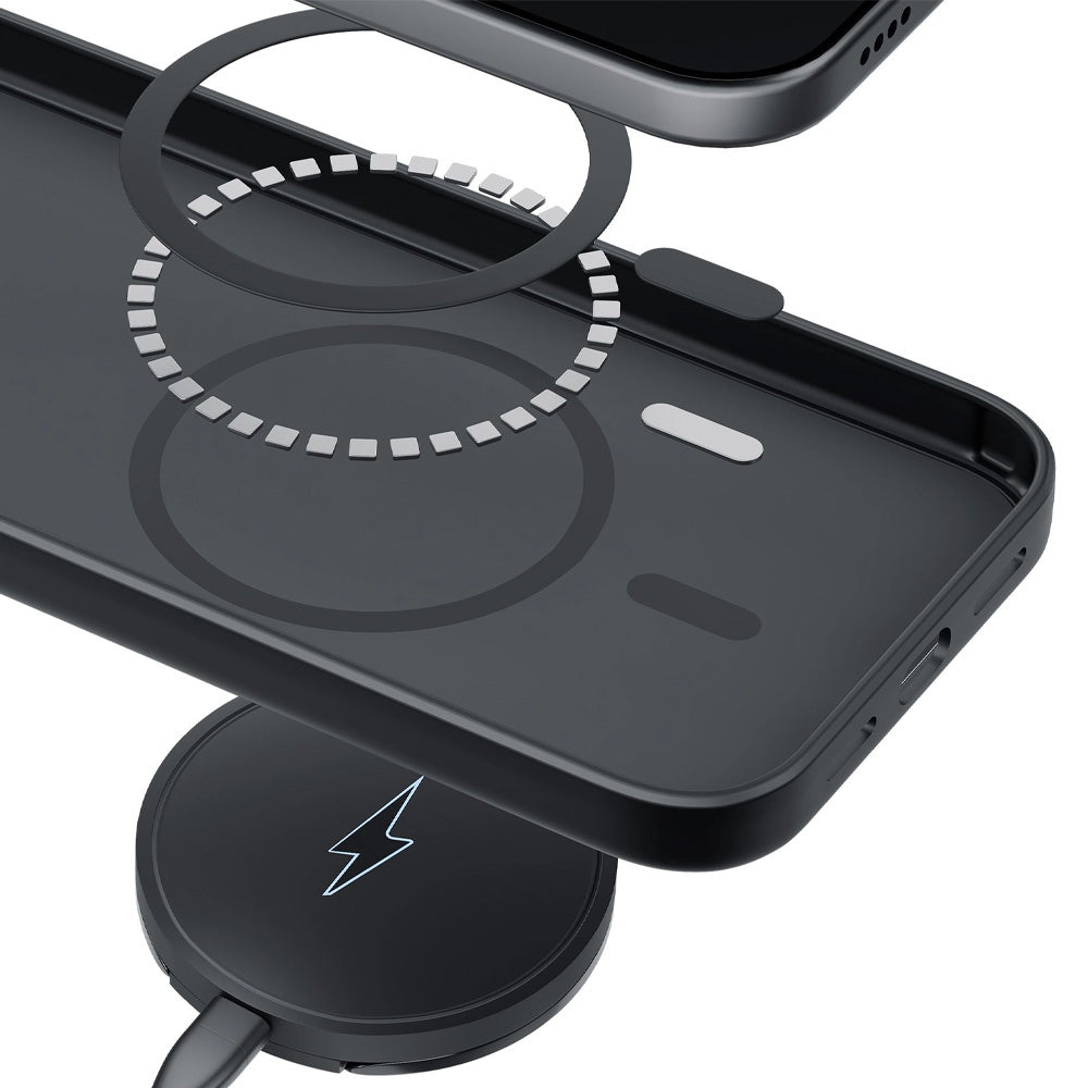 Handyhülle für Galaxy S26 FE, 3mk Hardy Haptica MagCase mit MagSafe, Schwarz (5/14)