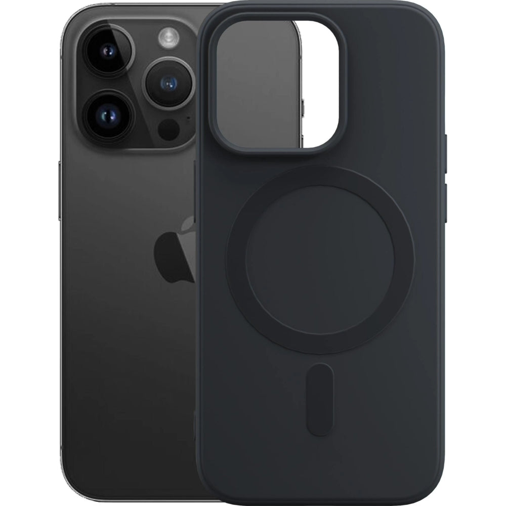 Handyhülle für iPhone 14 Pro Max, 3mk Hardy Haptica MagCase mit MagSafe, Schwarz