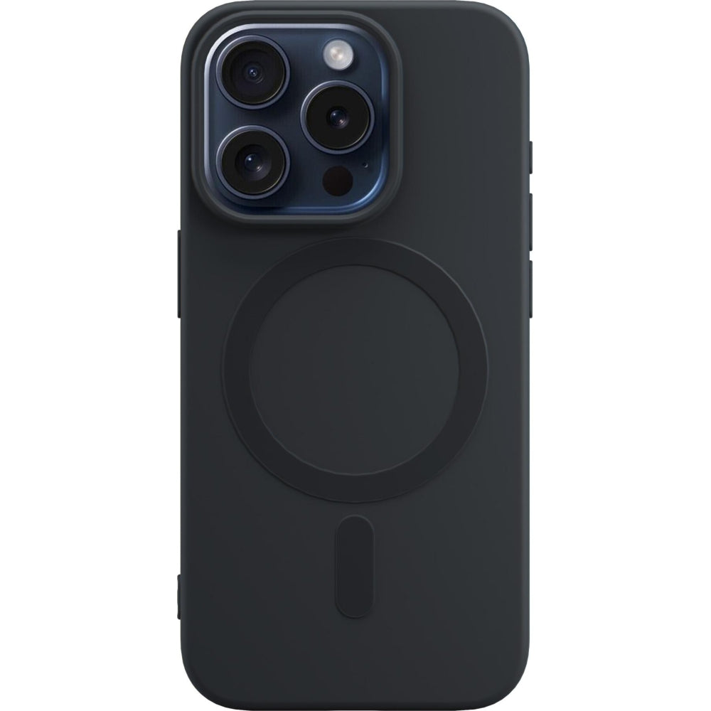 Handyhülle für iPhone 15 Pro Max, 3mk Hardy Haptica MagCase mit MagSafe, Schwarz