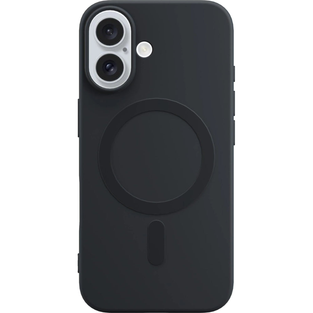 Handyhülle für iPhone 16, 3mk Hardy Haptica MagCase mit MagSafe, Schwarz