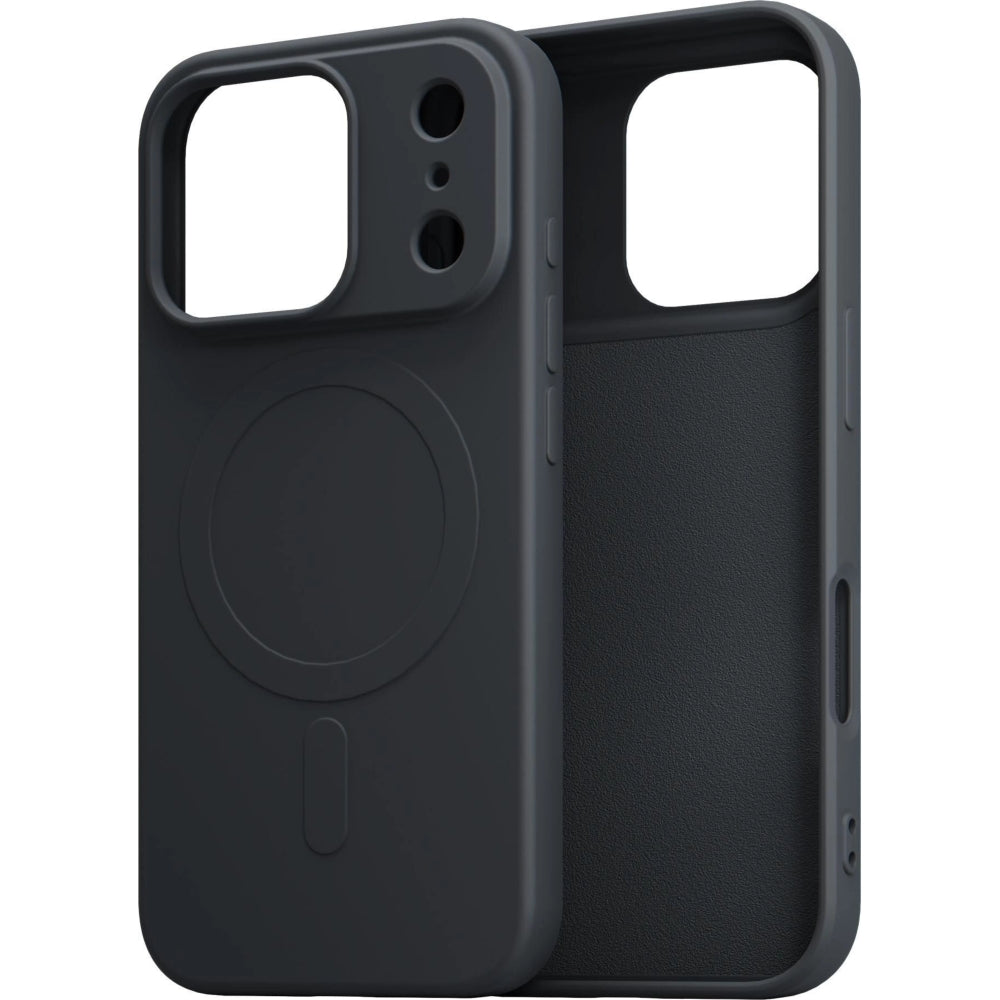 Handyhülle für iPhone 17 Pro, 3mk Hardy Haptica MagCase mit MagSafe, Schwarz