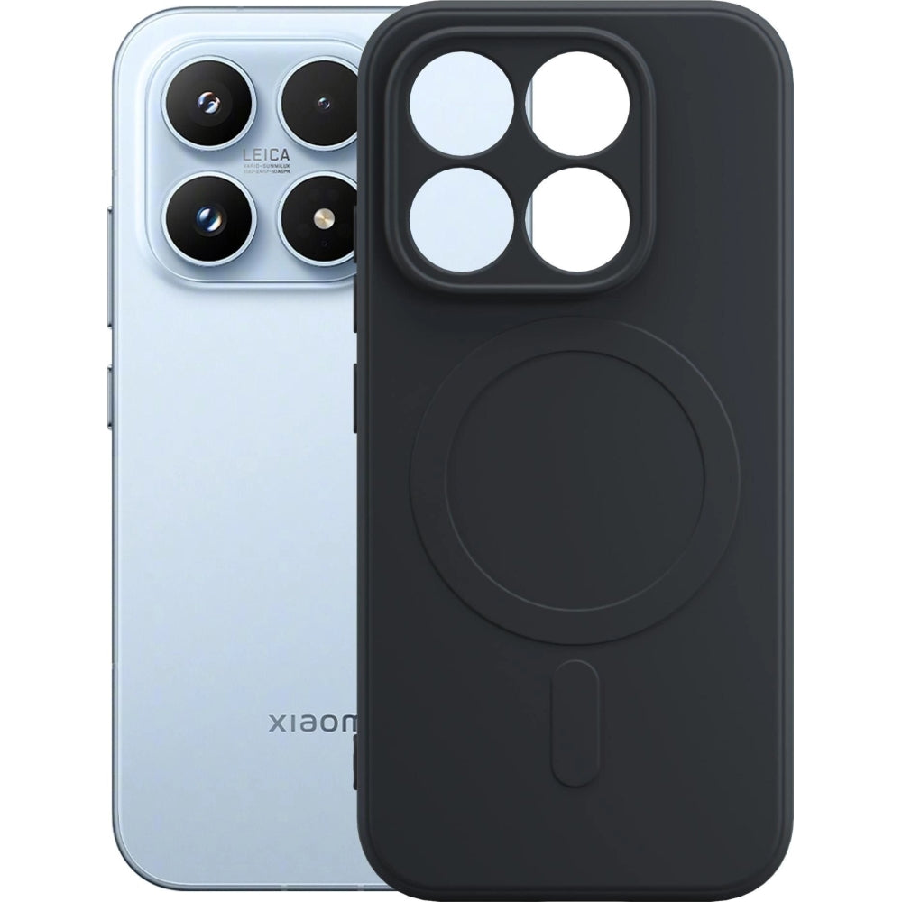 Handyhülle für Xiaomi 17, 3mk Hardy Haptica MagCase mit MagSafe, Schwarz