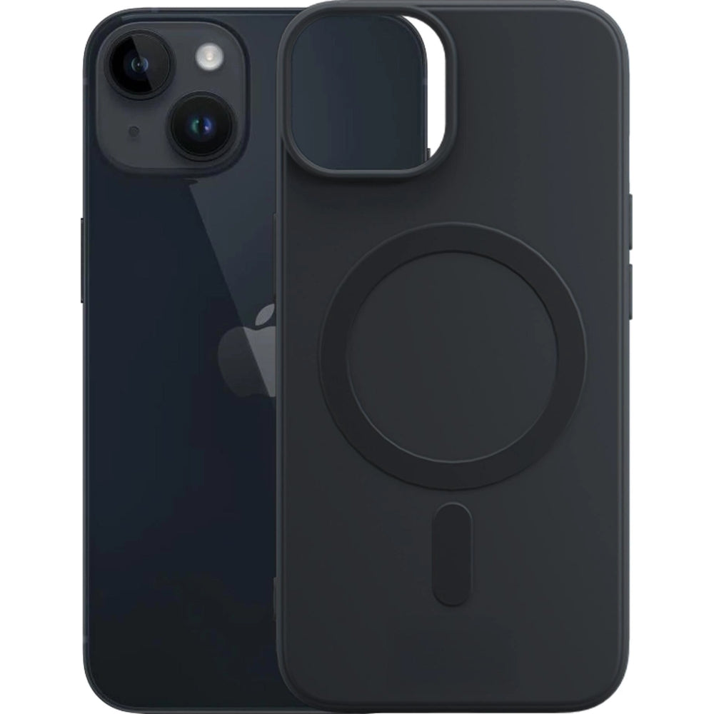 Handyhülle für iPhone 14, 3mk Hardy Haptica MagCase mit MagSafe, Schwarz
