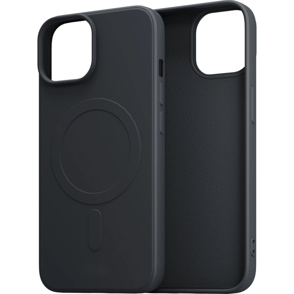 Handyhülle für iPhone 14, 3mk Hardy Haptica MagCase mit MagSafe, Schwarz