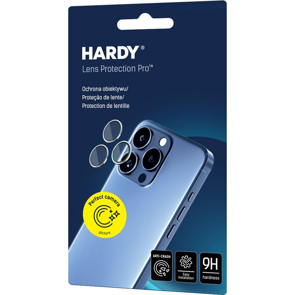 Objektivschutz für iPhone 15 Pro, 3mk Hardy Lens Protection Pro, Schwarz