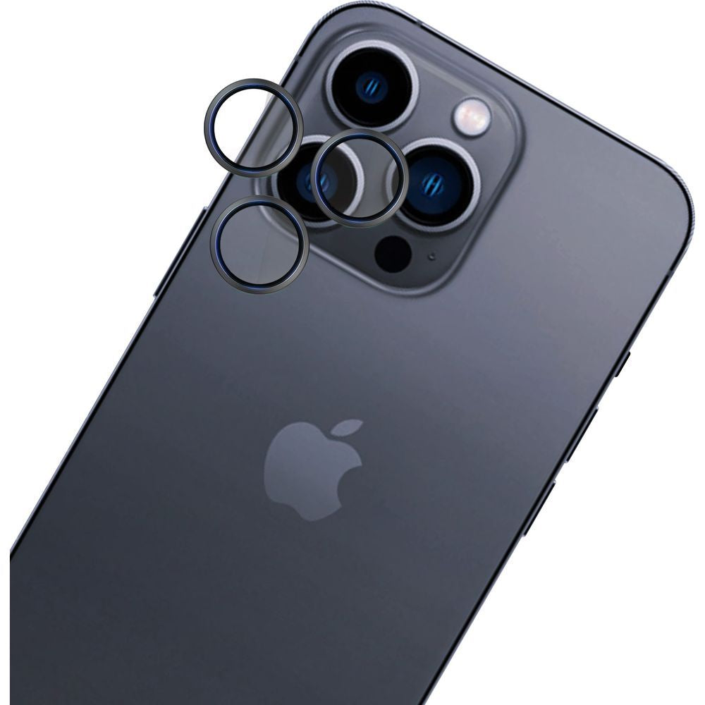 Objektivschutz für iPhone 15 Pro, 3mk Hardy Lens Protection Pro, Schwarz