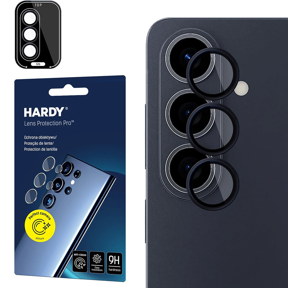Objektivschutz für Galaxy S26 Plus, 3mk Hardy Lens Protection Pro, Schwarz