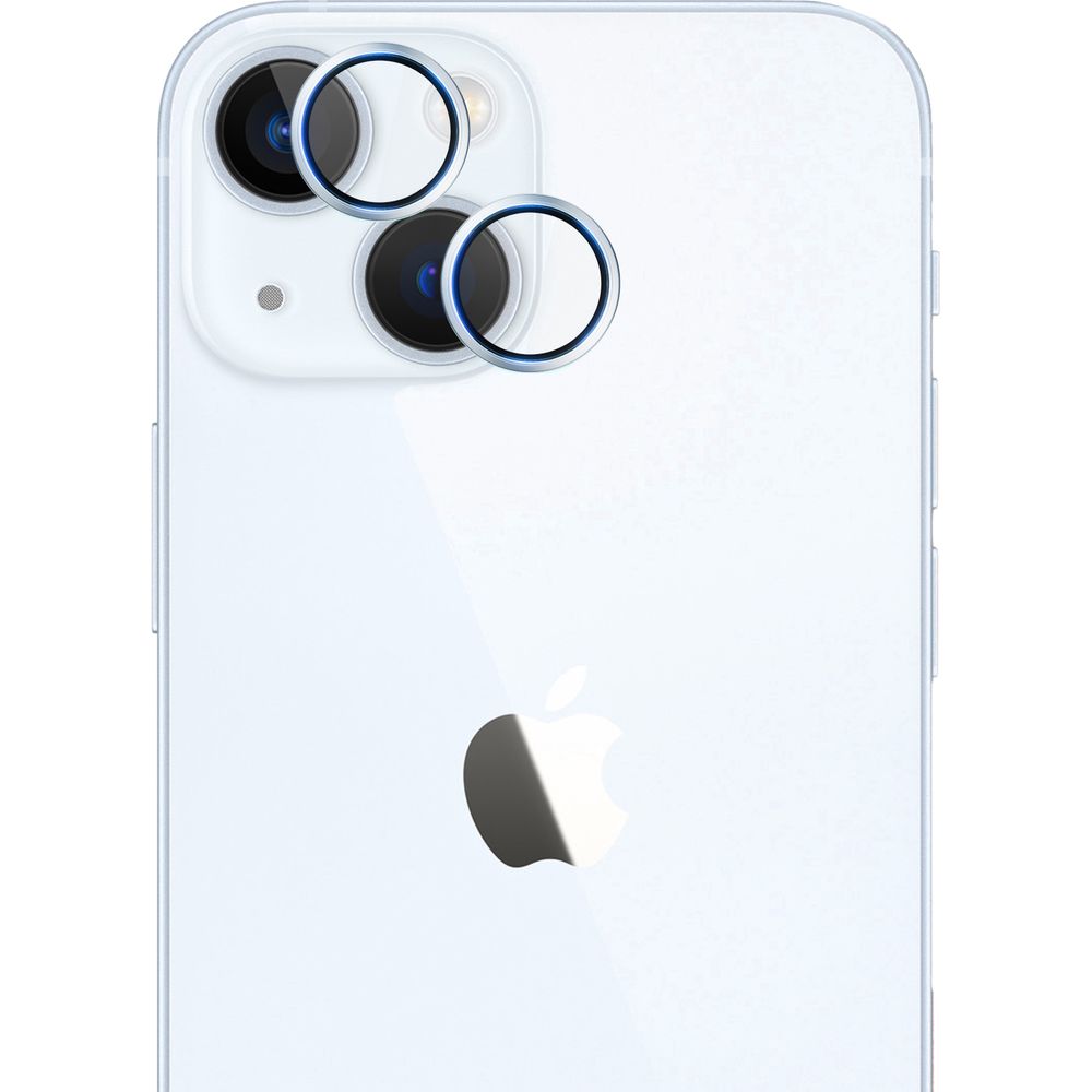 Objektivschutz für iPhone 15 / 15 Plus, 3mk Hardy Lens Protection Pro, Blau