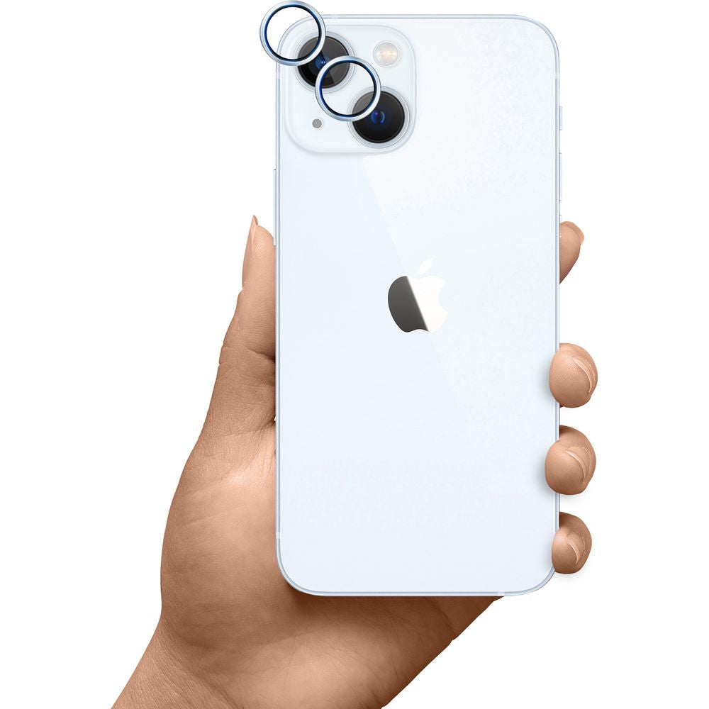 Objektivschutz für iPhone 15 / 15 Plus, 3mk Hardy Lens Protection Pro, Blau