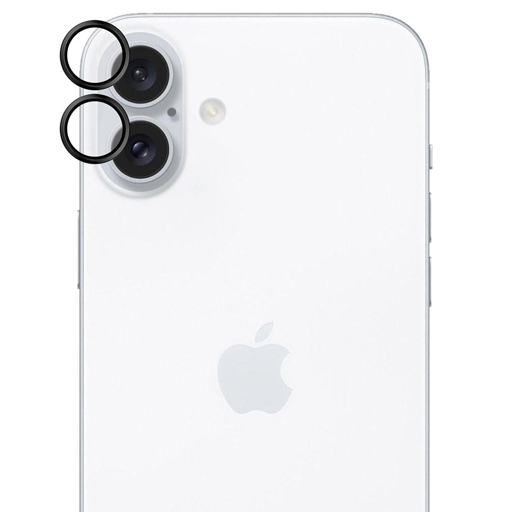 Objektivschutz für iPhone 16 / 16 Plus, 3mk Hardy Lens Protection Pro, Schwarz