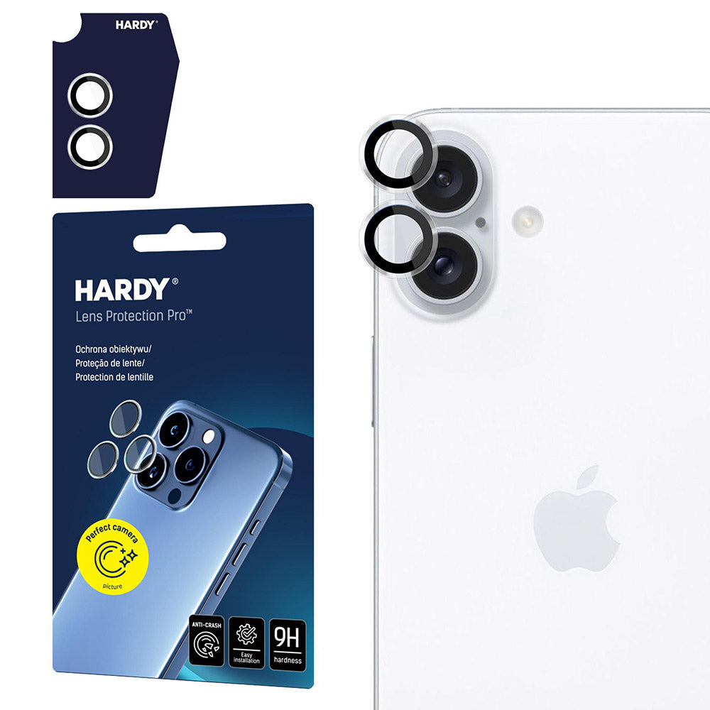 Objektivschutz für iPhone 16 / 16 Plus, 3mk Hardy Lens Protection Pro, Transparent