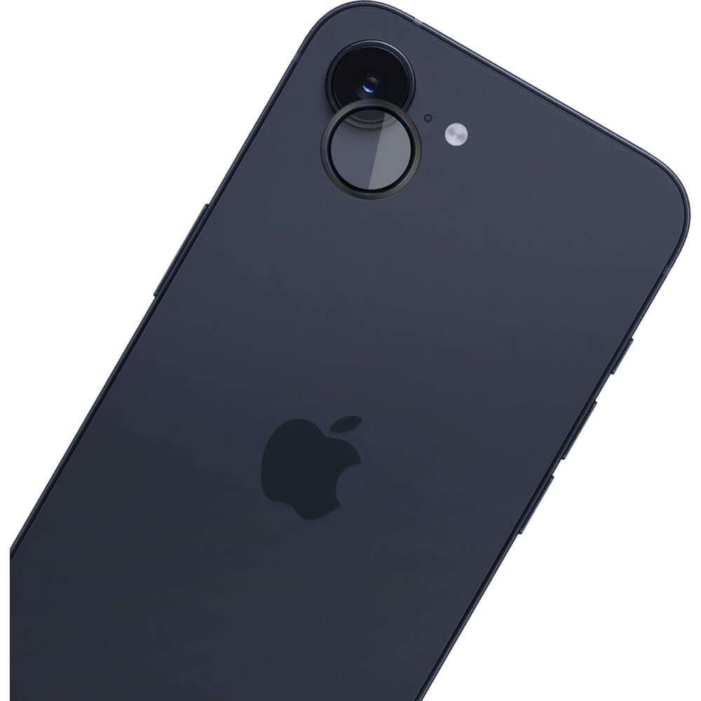 Objektivschutz für iPhone 16e, 3mk Hardy Lens Protection Pro, Schwarz