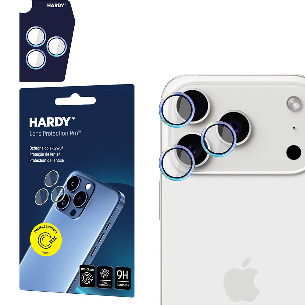Objektivschutz für iPhone 17 Pro Max / 17 Pro, 3mk HARDY Lens Protection Pro, 1 Set, Bunt