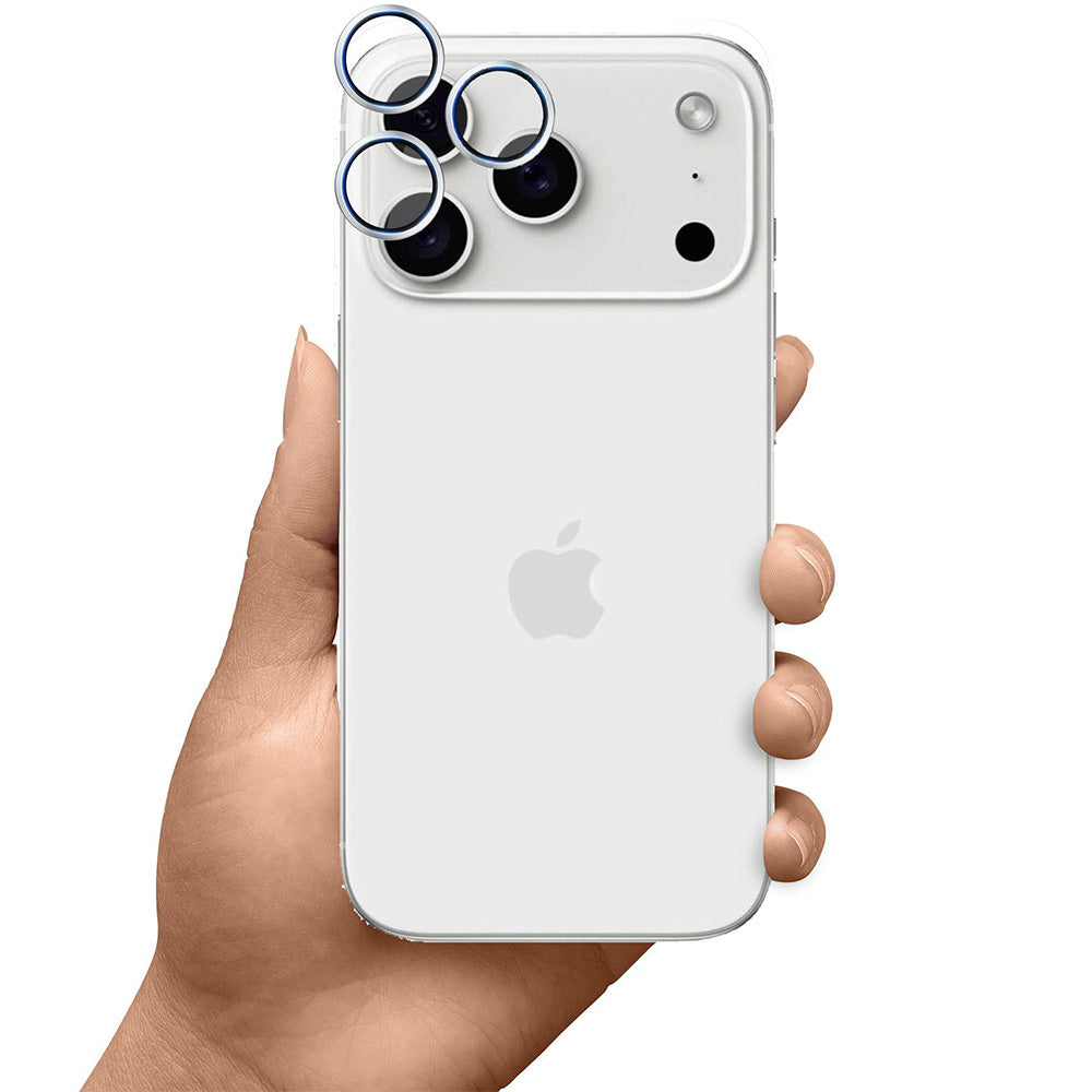 Objektivschutz für iPhone 17 Pro Max / 17 Pro, 3mk HARDY Lens Protection Pro, 1 Set, Silbern