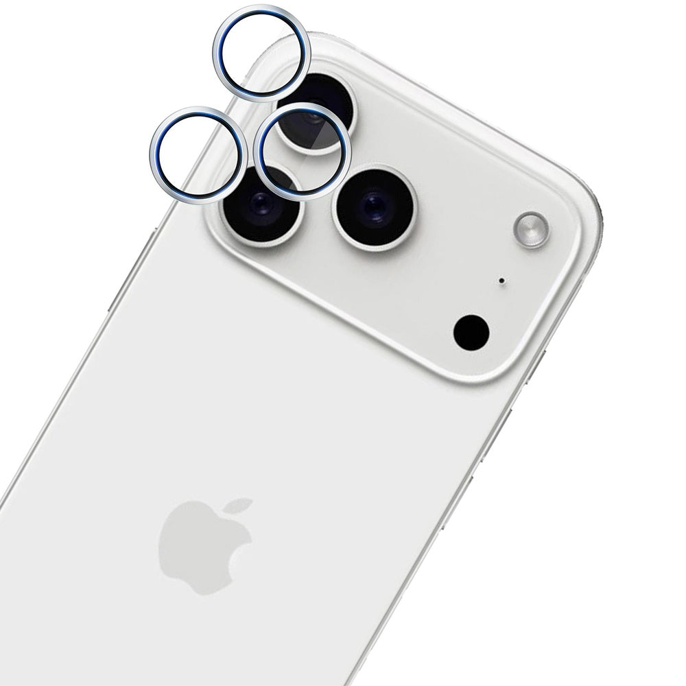 Objektivschutz für iPhone 17 Pro Max / 17 Pro, 3mk HARDY Lens Protection Pro, 1 Set, Silbern