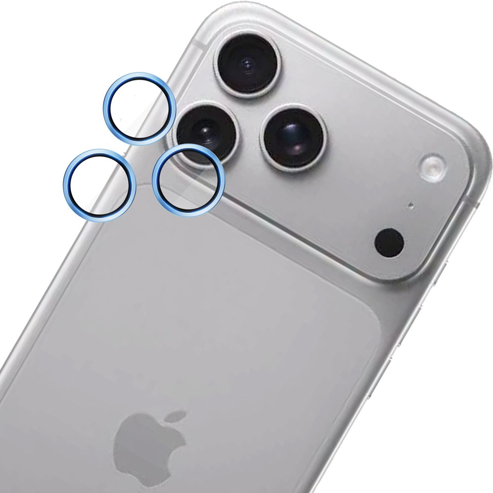 Objektivschutz für iPhone 18 Pro / Max, 3mk Hardy Lens Protection Pro, 1 Set, Hellblau (3/10)