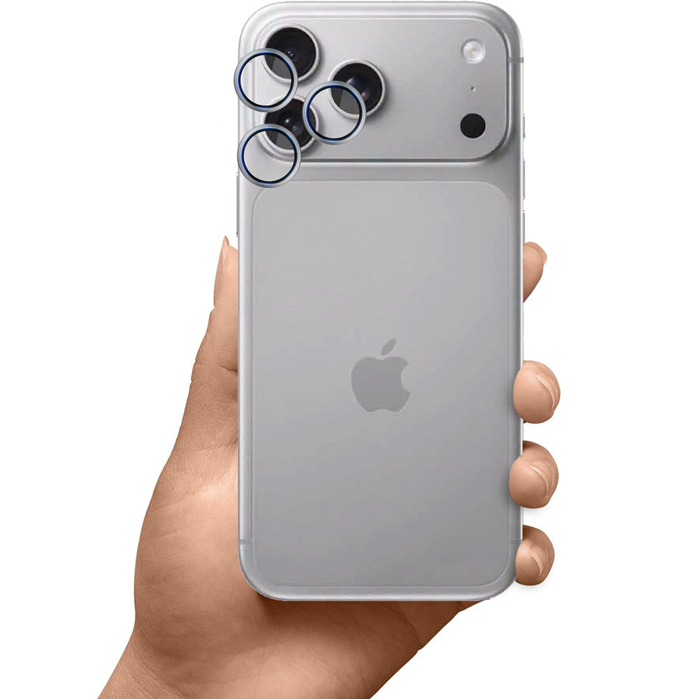 Objektivschutz für iPhone 18 Pro / Max, 3mk Hardy Lens Protection Pro, 1 Set, Silbern (5/10)
