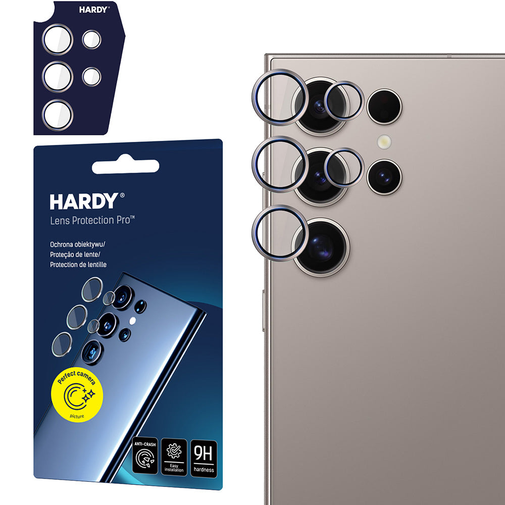 Objektivschutz für Galaxy S24 Ultra, 3mk Hardy Lens Protection Pro, Grau