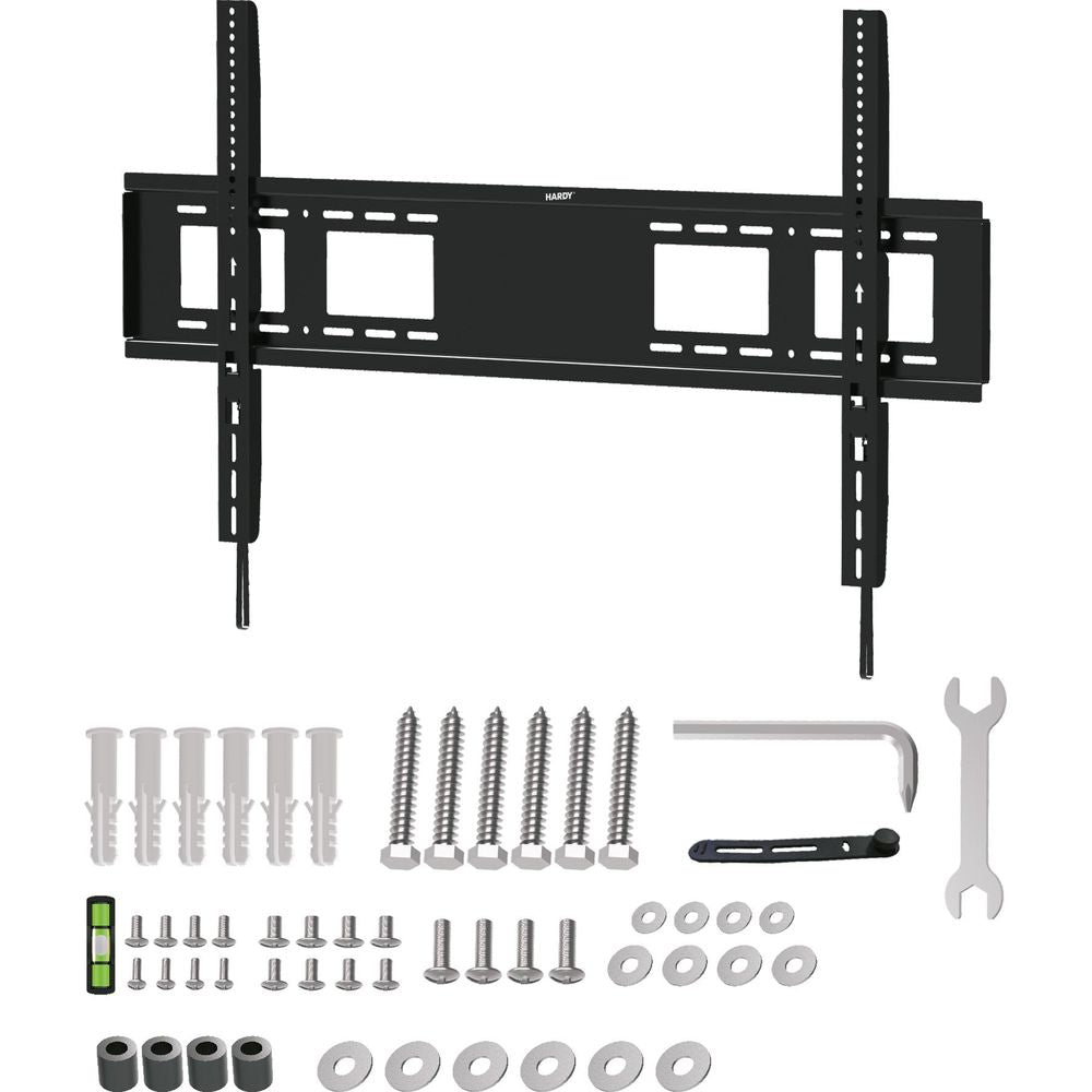 Wandhalterung für TV und Monitor 60–120" mit VESA, 3mk Hardy MaxX 120, Schwarz
