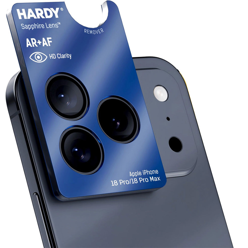 Saphirglas für die Kamera mit Applikator für iPhone 18 Pro Max / 18 Pro, 3mk Hardy Sapphire Lens, Schwarz (2/6)