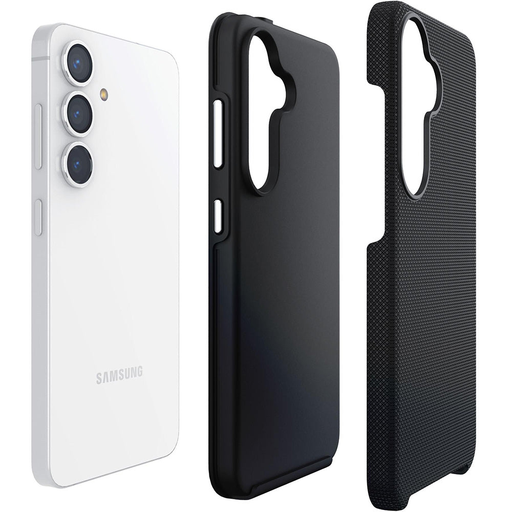 Handyhülle für Galaxy S25, 3mk Hardy Shockproof MagCase mit MagSafe, Schwarz