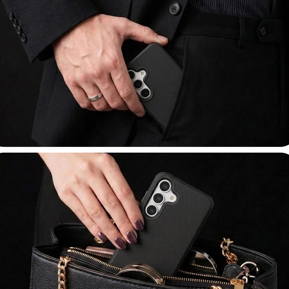 Handyhülle für Galaxy S25, 3mk Hardy Shockproof MagCase mit MagSafe, Schwarz