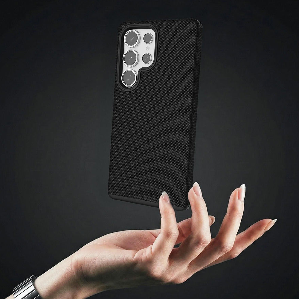 Handyhülle für Galaxy S25 Ultra, 3mk Hardy Shockproof MagCase mit MagSafe, Schwarz