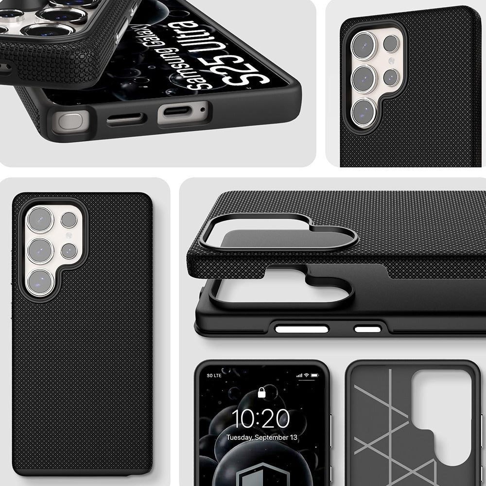 Handyhülle für Galaxy S25 Ultra, 3mk Hardy Shockproof MagCase mit MagSafe, Schwarz