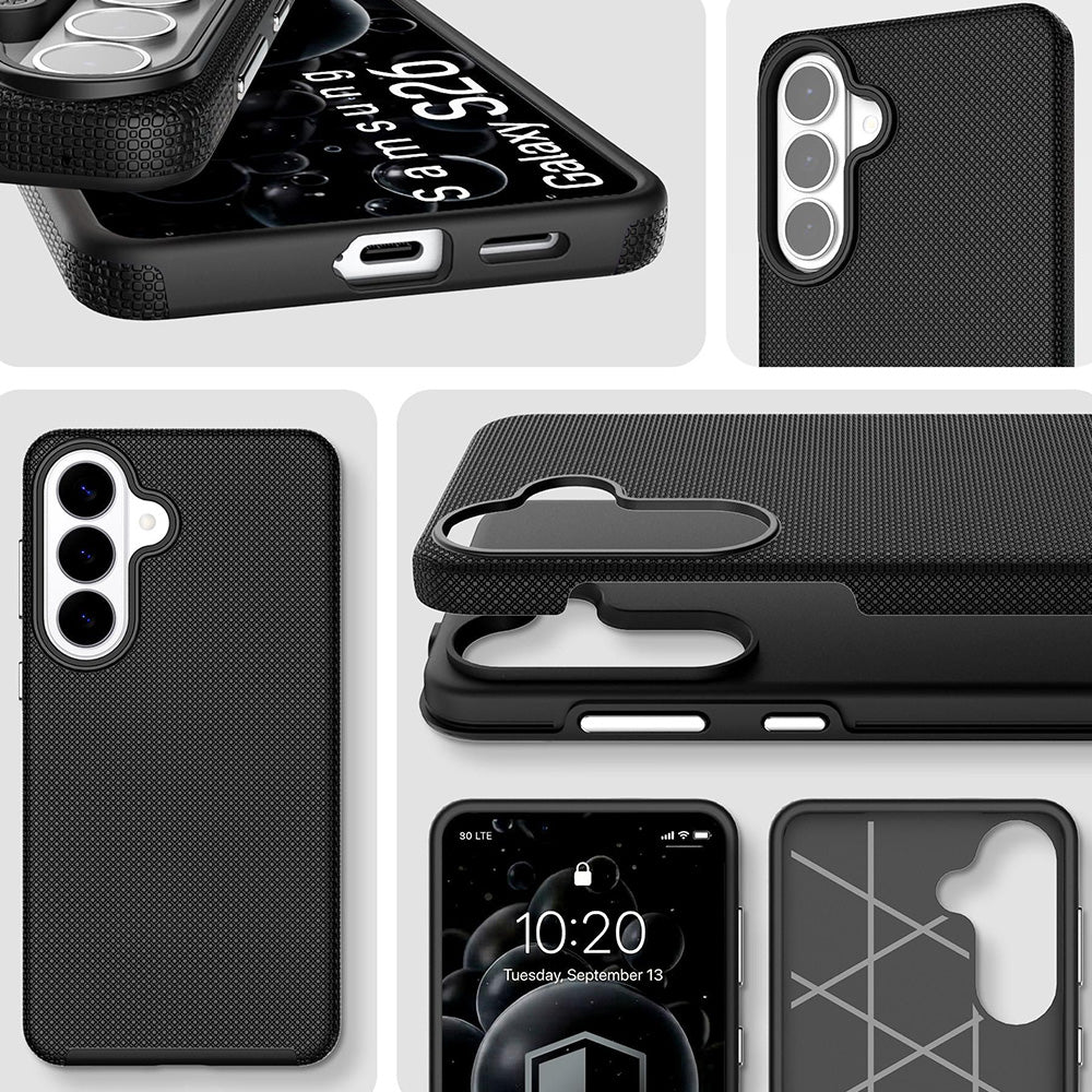 Handyhülle für Galaxy S26, 3mk Hardy Shockproof MagCase mit MagSafe, Schwarz