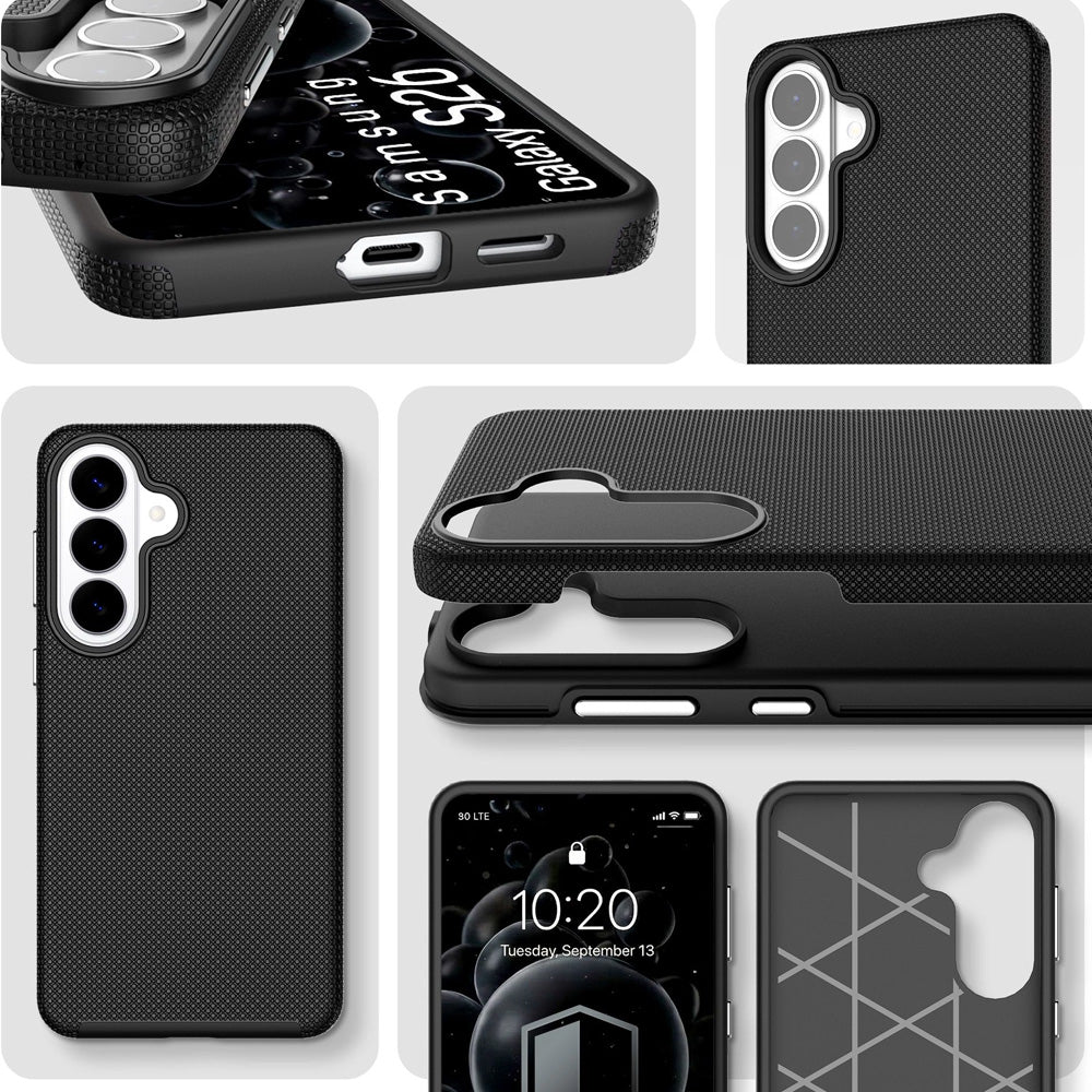 Handyhülle für Galaxy S26 FE, 3mk Hardy Shockproof MagCase mit MagSafe, Schwarz (10/12)