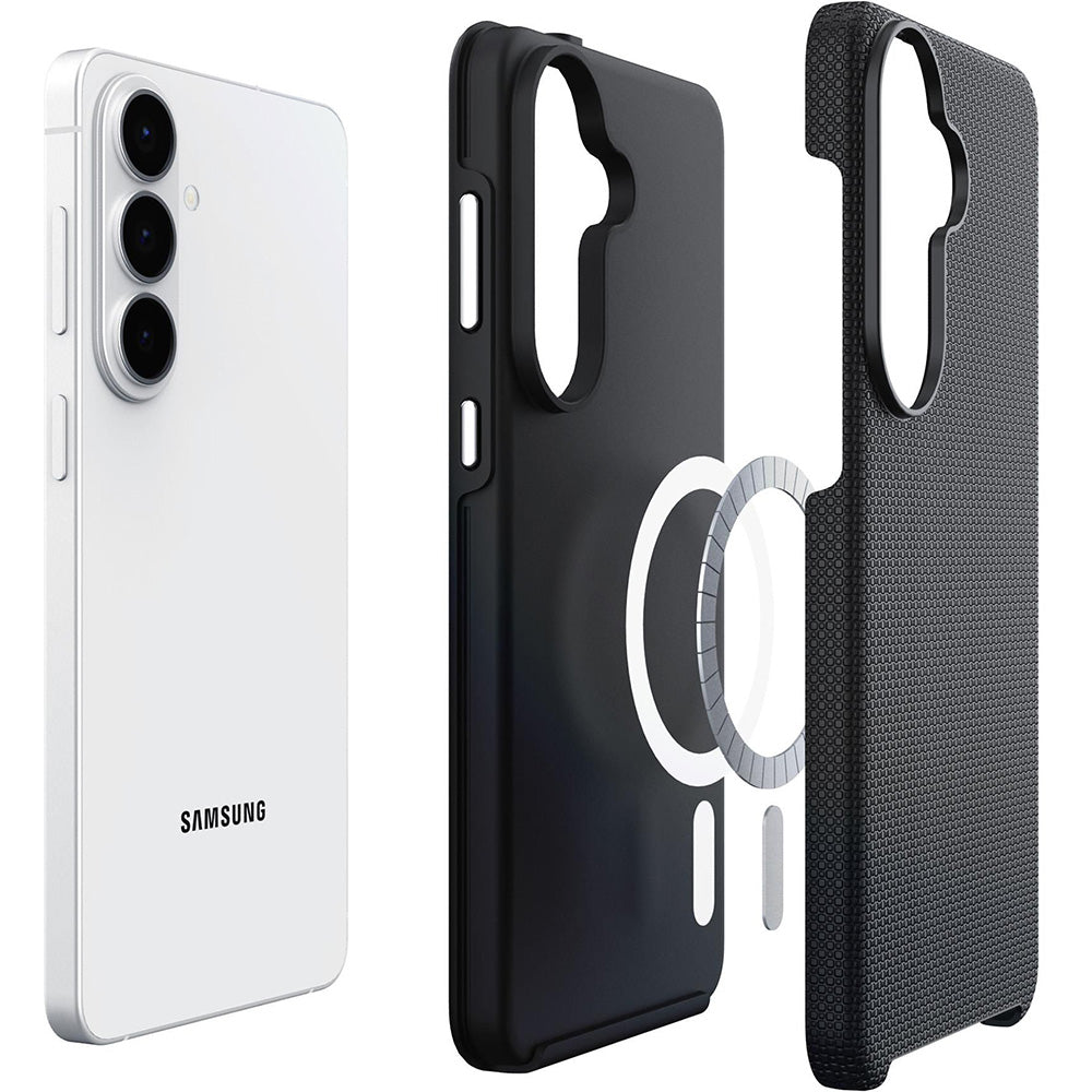 Handyhülle für Galaxy S26 Plus, 3mk Hardy Shockproof MagCase mit MagSafe, Schwarz