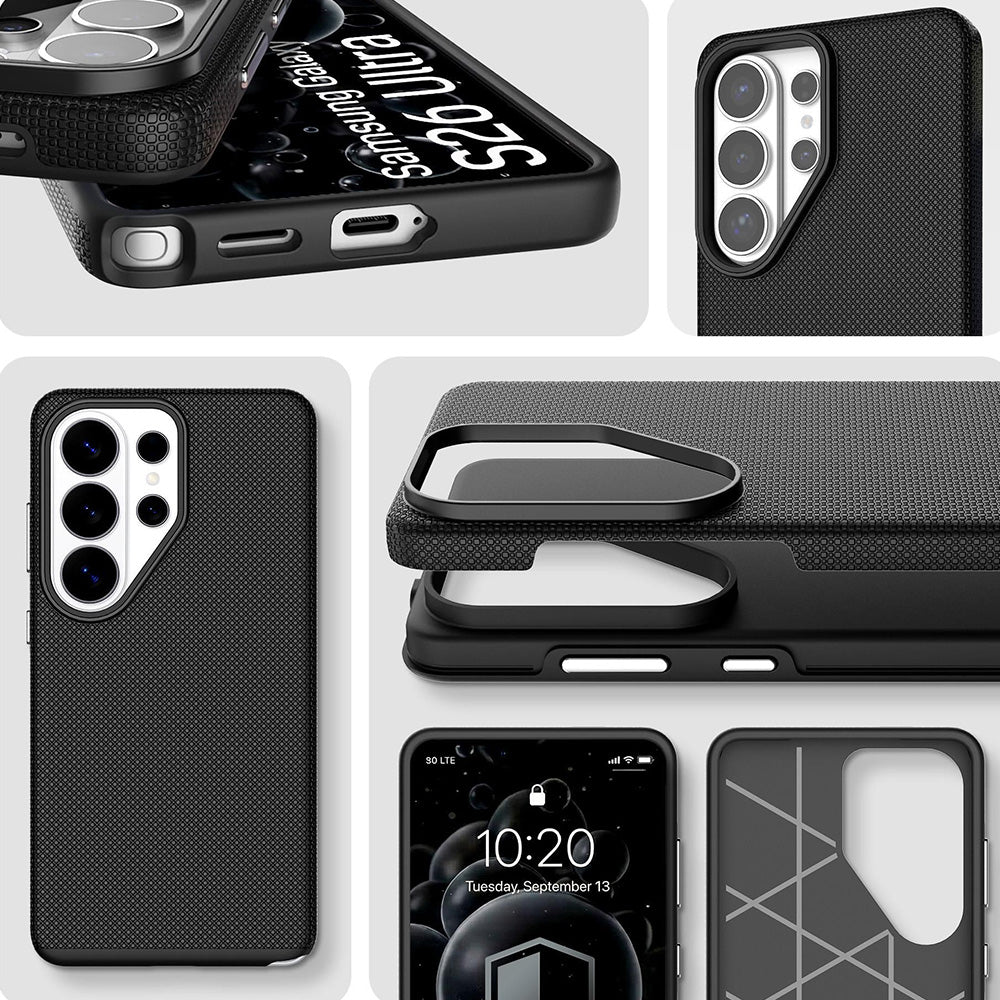 Handyhülle für Galaxy S26 Ultra, 3mk Hardy Shockproof MagCase mit MagSafe, Schwarz