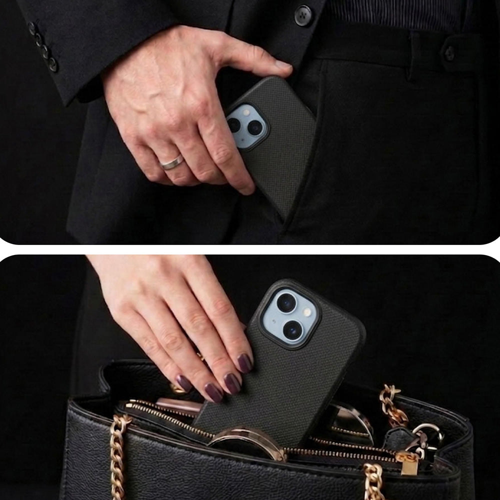 Handyhülle für iPhone 15, 3mk Hardy Shockproof MagCase mit MagSafe, Schwarz