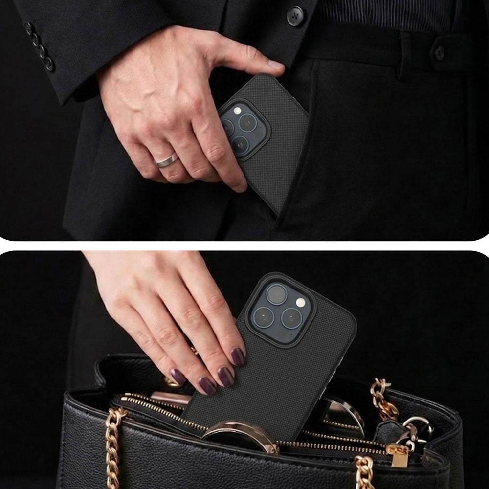 Handyhülle für iPhone 15 Pro, 3mk Hardy Shockproof MagCase mit MagSafe, Schwarz
