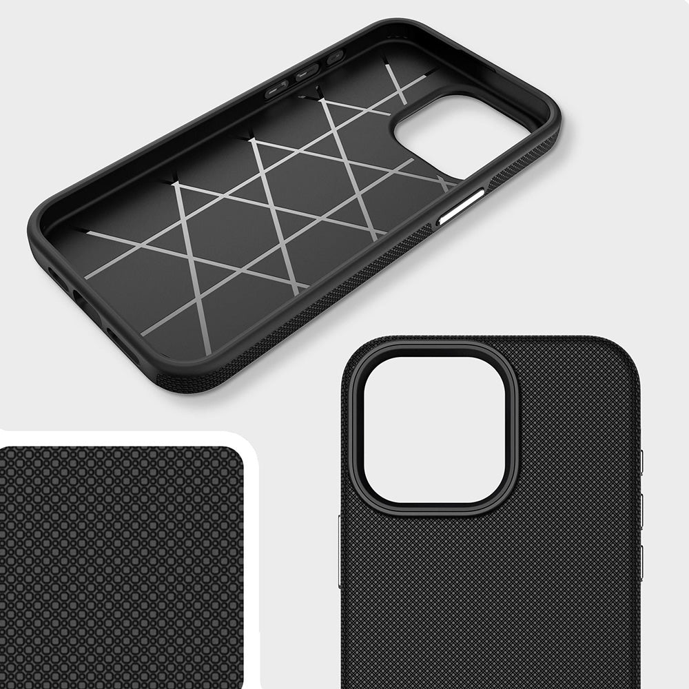 Handyhülle für iPhone 15 Pro, 3mk Hardy Shockproof MagCase mit MagSafe, Schwarz