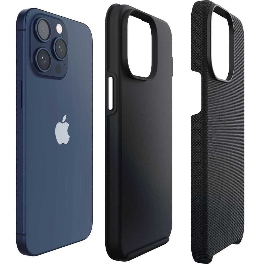Handyhülle für iPhone 15 Pro Max, 3mk Hardy Shockproof MagCase mit MagSafe, Schwarz