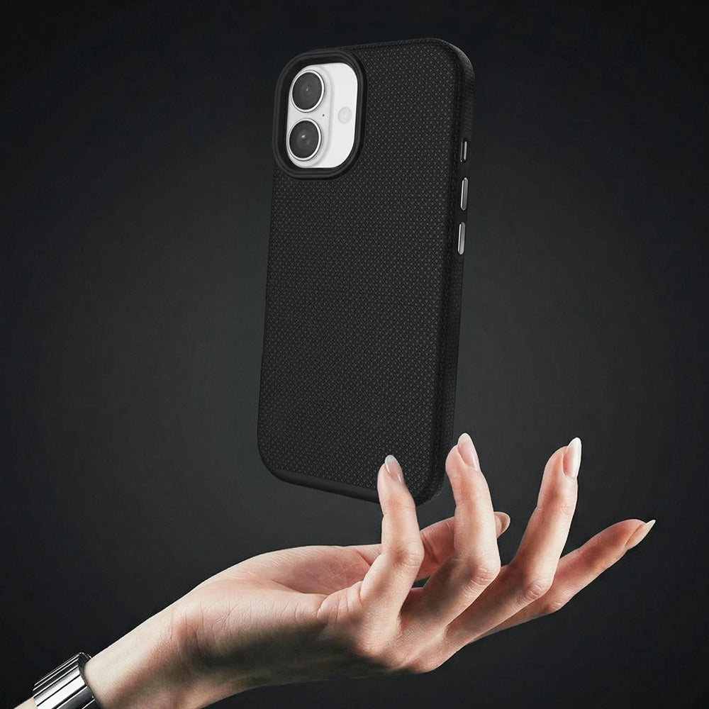 Handyhülle für iPhone 16, 3mk Hardy Shockproof MagCase mit MagSafe, Schwarz