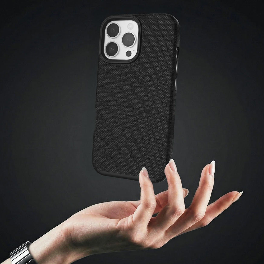 Handyhülle für iPhone 16 Pro, 3mk Hardy Shockproof MagCase mit MagSafe, Schwarz
