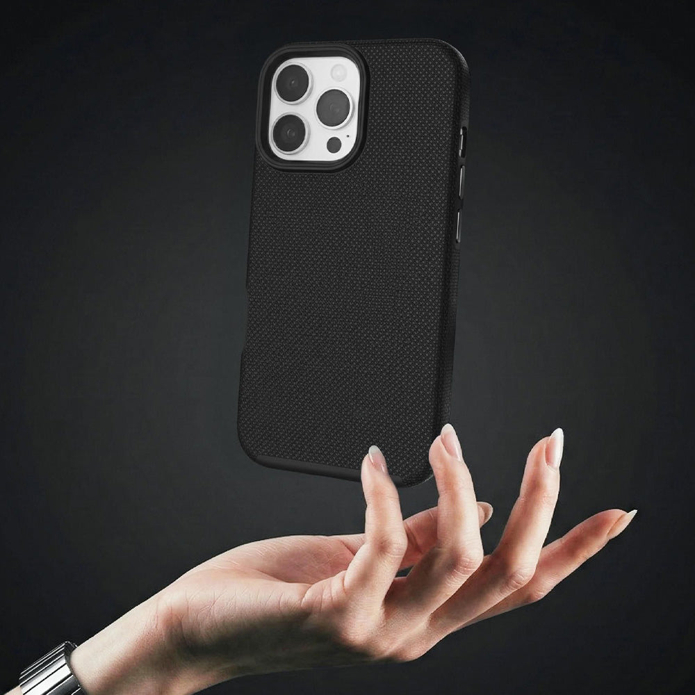 Handyhülle für iPhone 16 Pro Max, 3mk Hardy Shockproof MagCase mit MagSafe, Schwarz