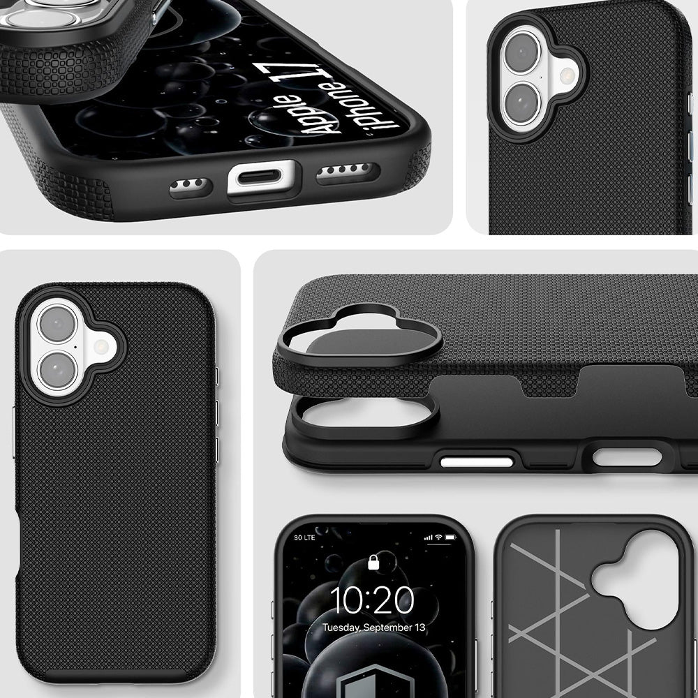 Handyhülle für iPhone 17, 3mk Hardy Shockproof MagCase mit MagSafe, Schwarz