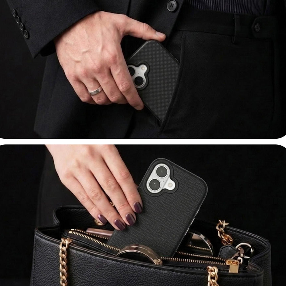 Handyhülle für iPhone 17, 3mk Hardy Shockproof MagCase mit MagSafe, Schwarz