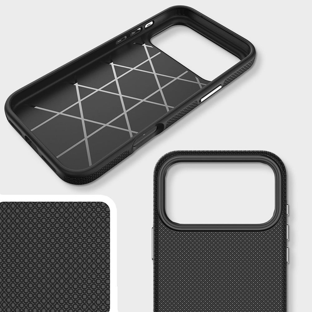 Handyhülle für iPhone 17 Pro, 3mk Hardy Shockproof MagCase mit MagSafe, Schwarz