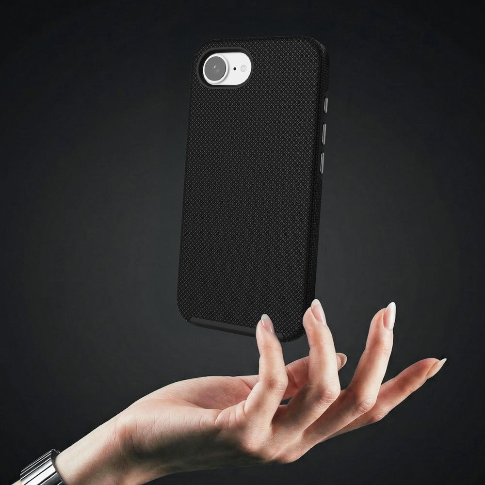 Handyhülle für iPhone 17e / 16e, 3mk Hardy Shockproof MagCase mit MagSafe, Schwarz