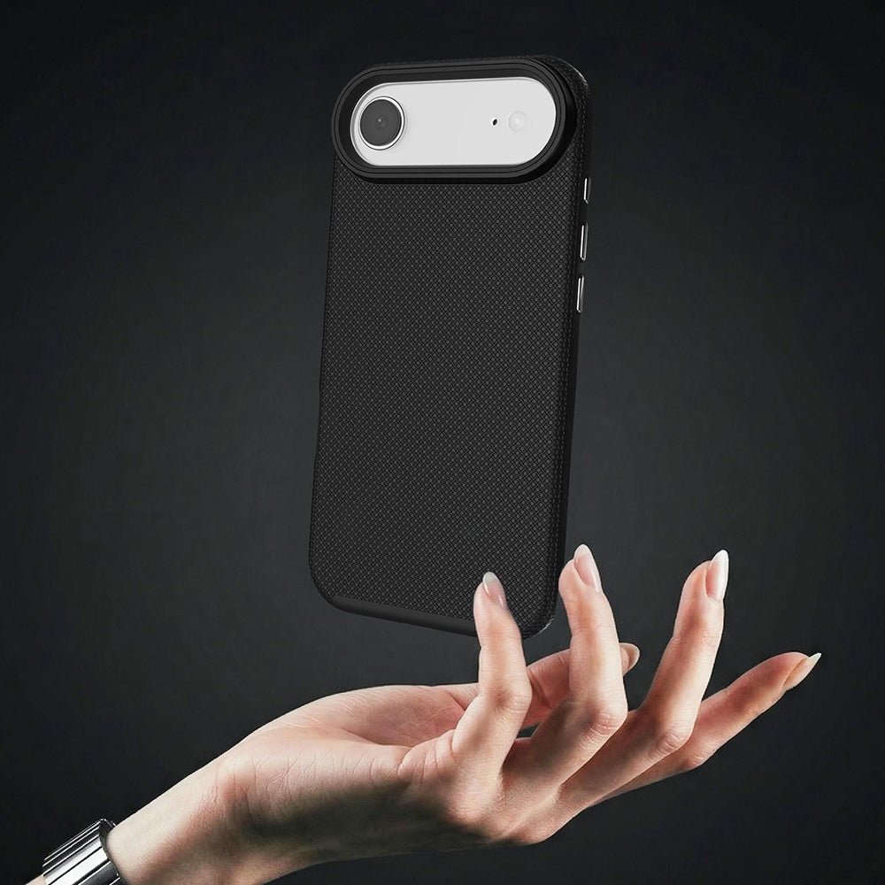 Handyhülle für iPhone Air, 3mk Hardy Shockproof MagCase mit MagSafe, Schwarz