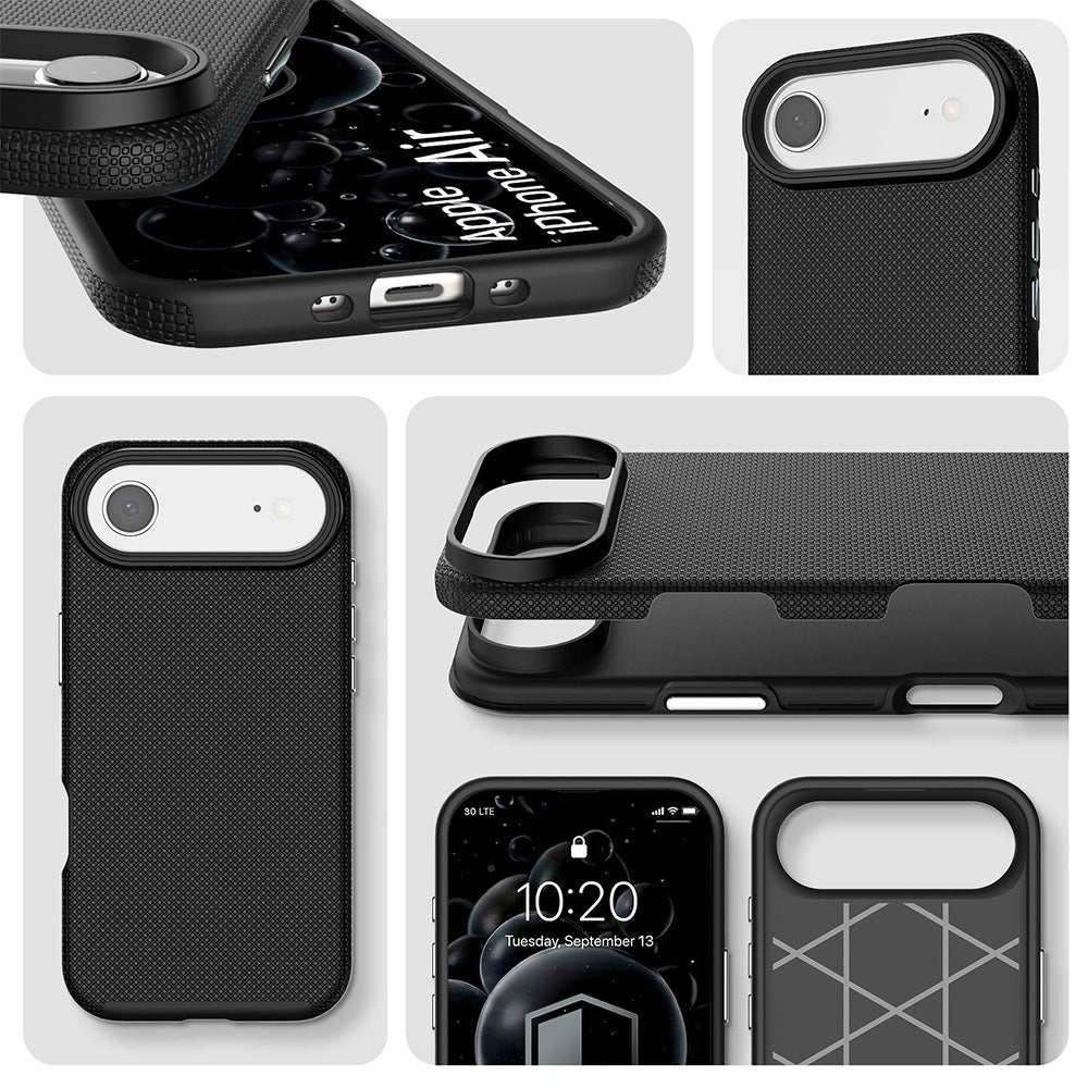 Handyhülle für iPhone Air, 3mk Hardy Shockproof MagCase mit MagSafe, Schwarz