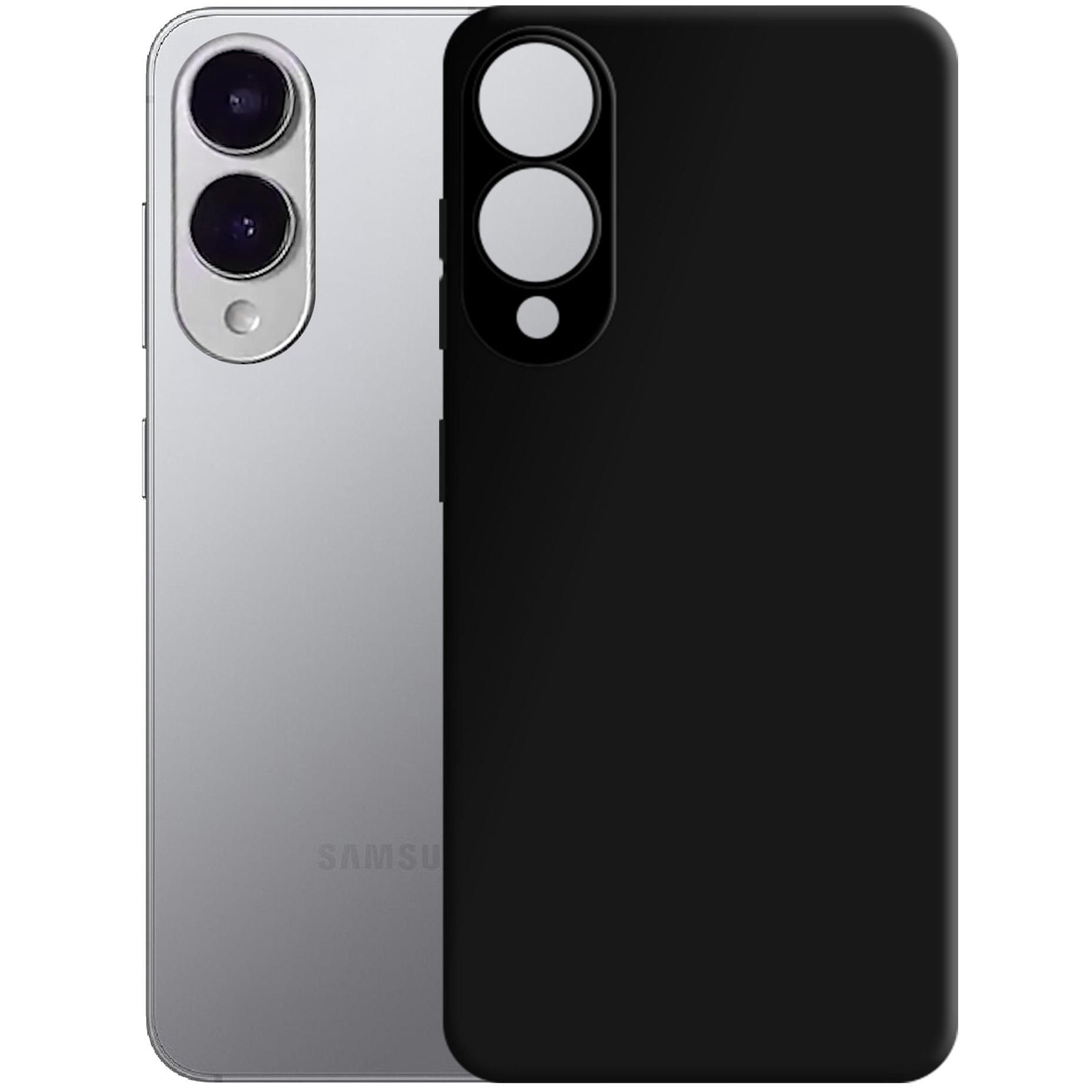 Handyhülle für Galaxy S25 Edge, 3mk Hardy Silicone MagCase mit MagSafe, Schwarz