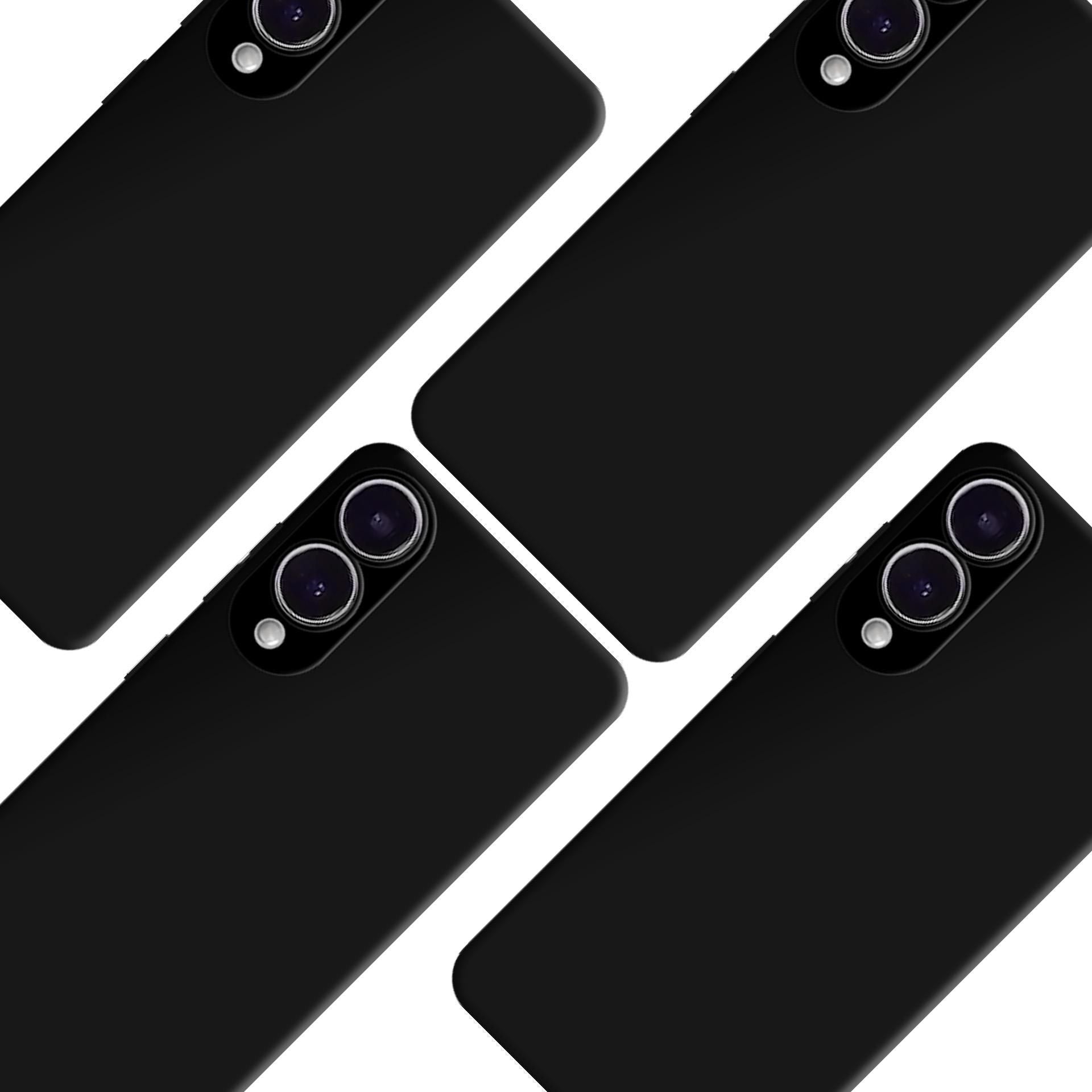 Handyhülle für Galaxy S25 Edge, 3mk Hardy Silicone MagCase mit MagSafe, Schwarz