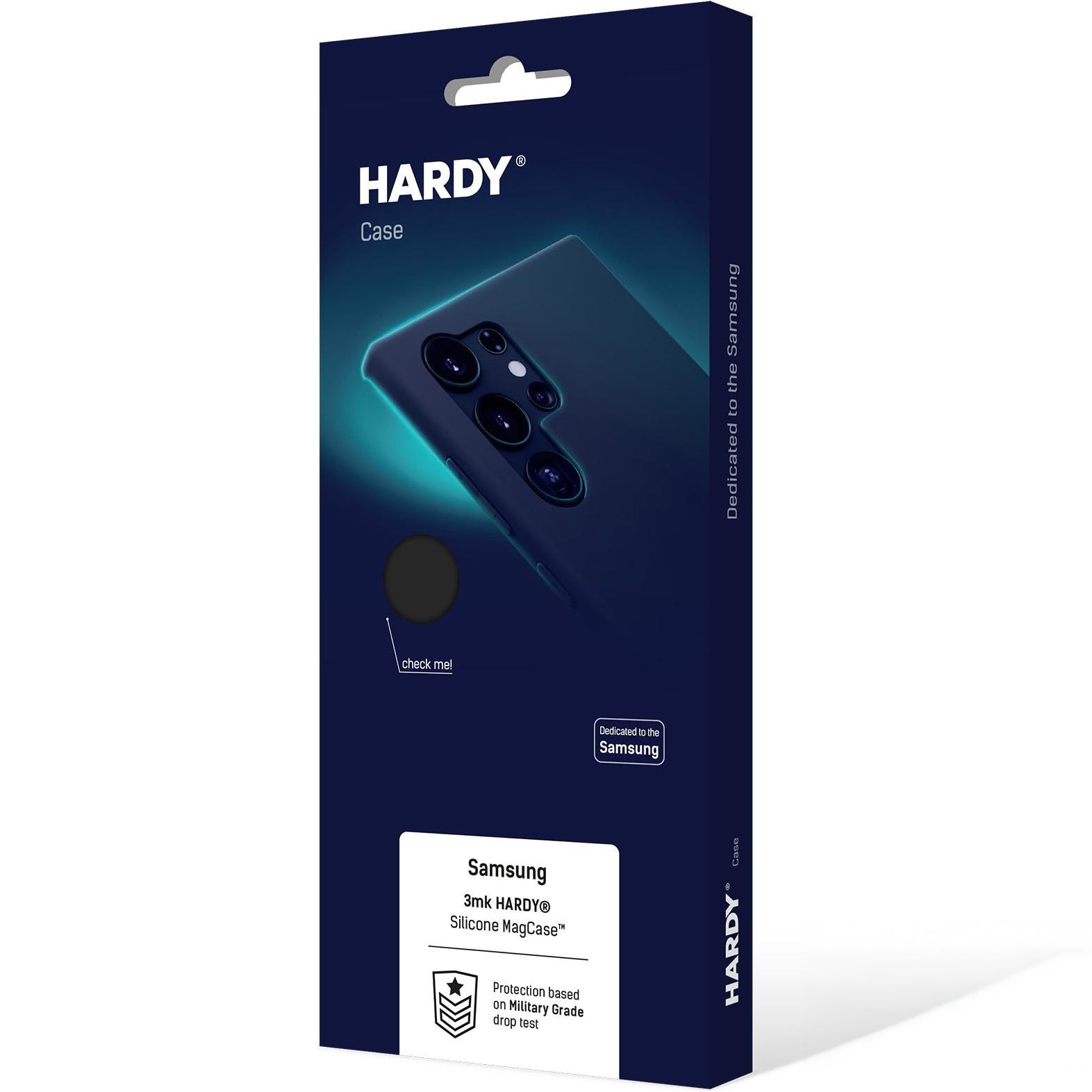 Handyhülle für Galaxy S25 Edge, 3mk Hardy Silicone MagCase mit MagSafe, Schwarz