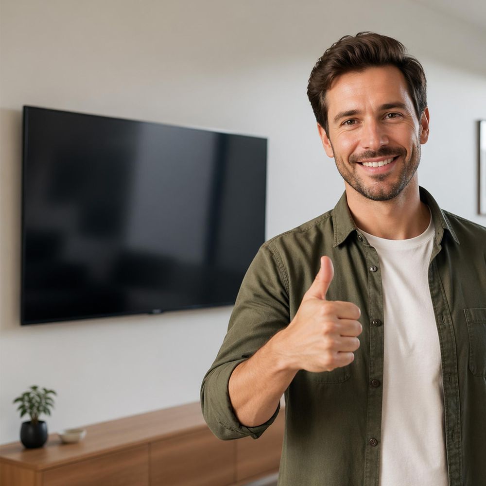 Wandhalterung für TV und Monitor 32–80" mit VESA, 3mk Hardy SlimGrip Pro 80, Schwarz